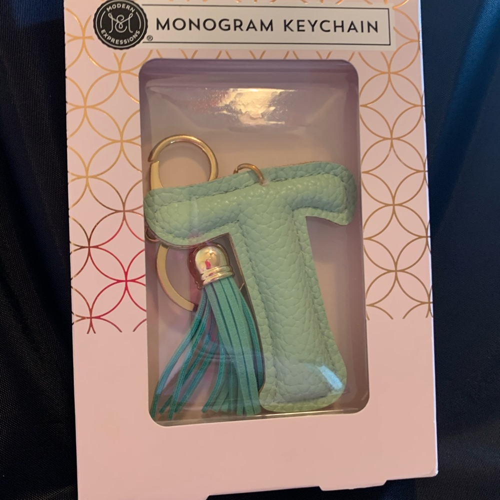 Monogram Keychain With Tassel - Picture 5 of 6
